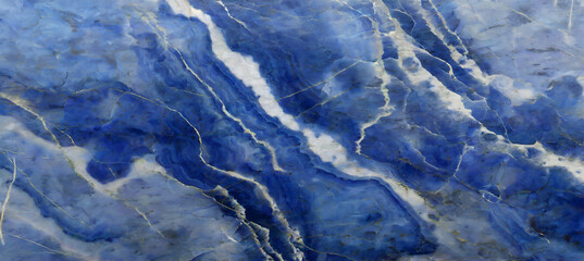 Blue Lapis Lazuli Digital Veins background marble. Generative AI.