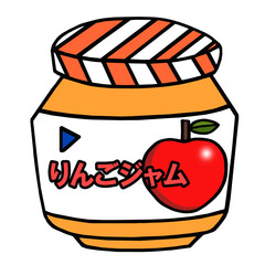 りんごジャム　イラスト