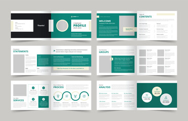Company Profile Brochure Layout, Business Brochure Template
