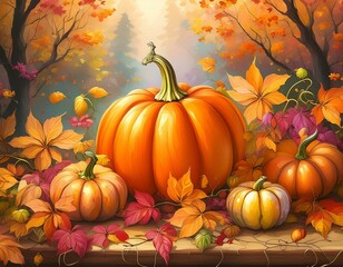 Naklejka premium Autumn Stilllife