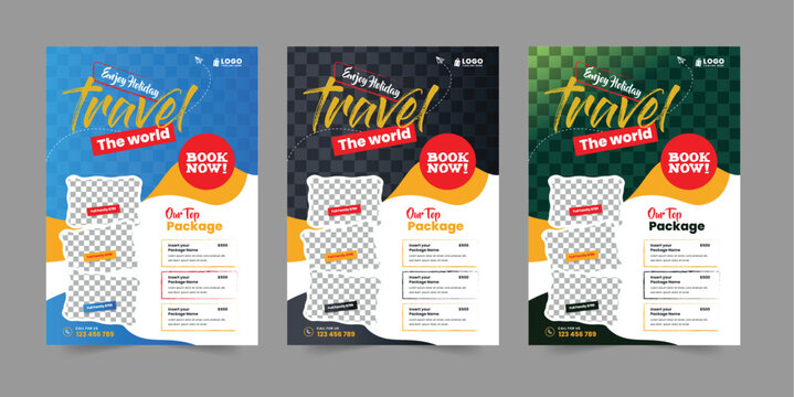 travel flyer and holiday flyer design travel tourism flyer design