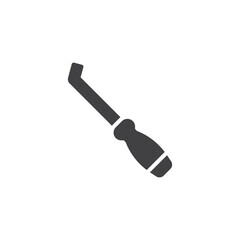 Pry bar vector icon