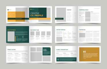 Company Profile Brochure Layout, Business Brochure Template