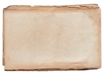 Fototapeta premium Vintage background of old ancient torn paper texture isolated
