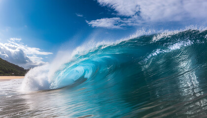  푸른 바다 파도(Blue sea waves, Ocean waves of blue)
