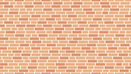 明るい茶色のレンガ柄背景用壁紙、シームレスパターン、アスペクト比16:9