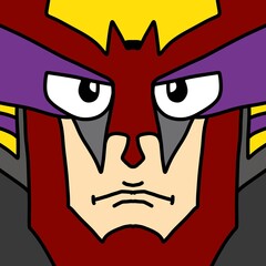 superhero mask cartoon illustration