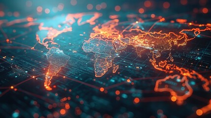 High-Tech Visualization of Global Data Networks