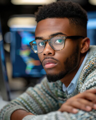 Fototapeta premium Discover How Students in a Coding Class are Excelling in Tech Skills and Software Development Learn Programming Languages, Web Development, and Essential Tech Skills for Future Careers