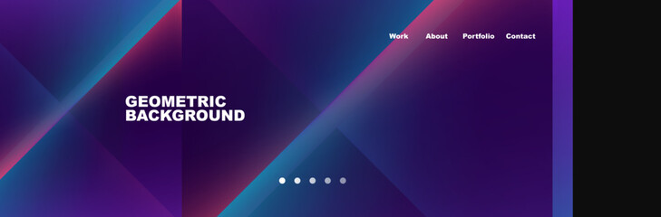 Gradient triangles composition with bright fluid colors. Vector Illustration For Wallpaper, Banner, Background, Card, Book Illustration, landing page