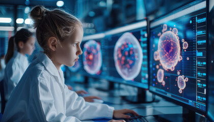 Students in a Computer Lab Enhancing Modern Classroom Learning with Advanced Technology and Innovative Tools, Transforming Education for the Future with Digital Resources and Real World Applications