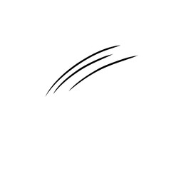 Fototapeta premium Curve line strip swirl wave shape design, curve line energy