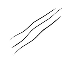 Curve line strip swirl wave shape design, curve line energy