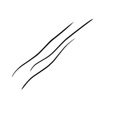 Curve line strip swirl wave shape design, curve line energy