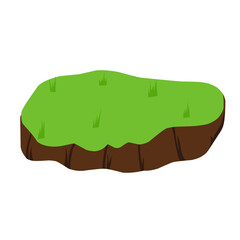 Land hills vector illustration