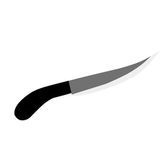 Kitchen knife emoji. Knife icon, symbol. Knife vector illustration.