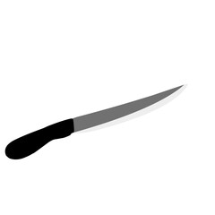 Kitchen knife emoji. Knife icon, symbol. Knife vector illustration.