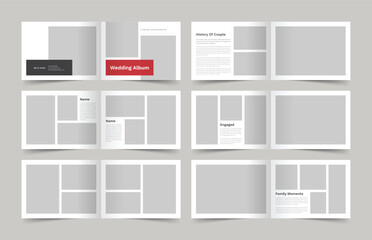 Photobook Design Template, Portfolio Layout