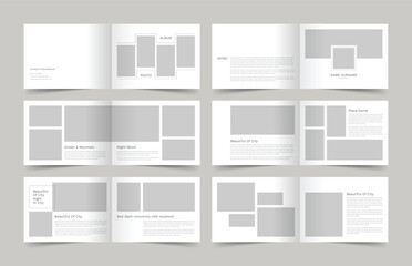 Photobook Design Template, Portfolio Layout