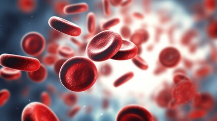 Red blood cells. Medical concept