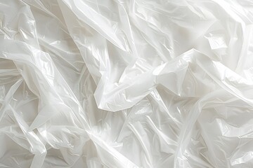 Obraz premium White plastic bag texture abstract background