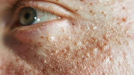 Skin allergy rash dermatitis texture close up