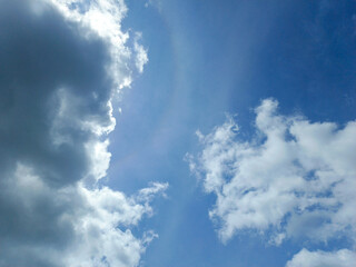 blue sky with white clouds lanscape background