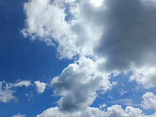 blue sky with white clouds lanscape background