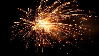Obraz premium Fireworks in the night sky as a celebration of New Year and Christmas