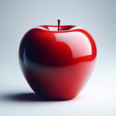 Obraz premium Isolated Red Apple on White Background