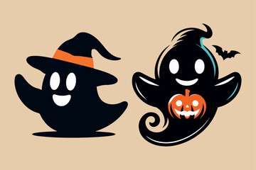 Halloween Spooky boo. Ghost icon.