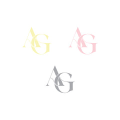 AG Letter logo design vector
ag alphabet logo, initial ag logo vector, AG GA abstract vector logo monogram template, ag with leaf
