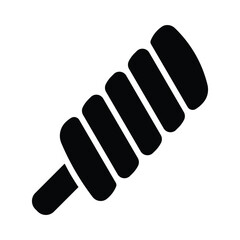 Simple Marshmallows glyph icon. The icon can be used for websites, print templates, presentation templates, illustrations, etc