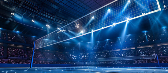 concept modern volleyball indoor stadium