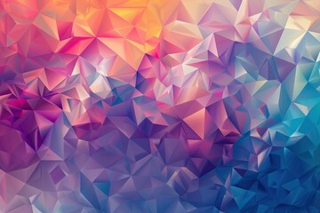 Naklejka premium 2d colorful geometric background. Low poly style backdrop