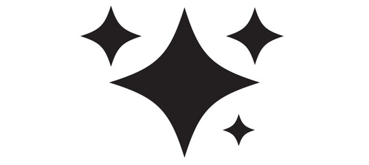 Shine icon, Clean star icon.