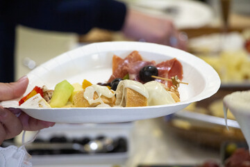 Buffet meals in luxury hotels often include a variety of food options from all over the world.   
