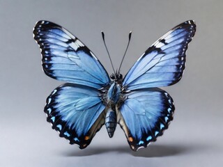 The Graceful Flight Captivating Blue Butterfly in Full Detail