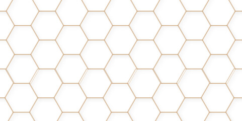 Abstract background with hexagonal geometric hexagon polygonal pattern background. 3d seamless bright white web cell and triangle abstract honeycomb background. white and gray backdrop wallpaper.