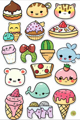 Adorable Food and Animal Mashup Stickers