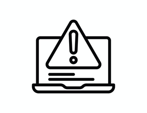 Computer virus error or malfunctioning vector icon