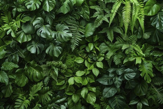 lush green backgrounds featuring dense foliage and vibrant greenery, ideal for creating a serene and calming atmosphere in various settings