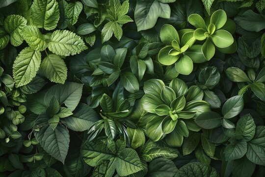 Lush green backgrounds boasting dense foliage and vibrant greenery, perfect for cultivating a peaceful and tranquil ambiance in any environment.