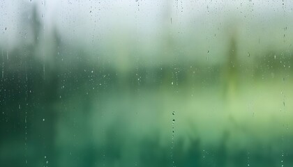 Condensation on a window with a blurred nature scene naclgrpimd