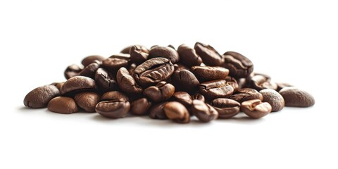 Naklejka premium stock photo of coffee photography,studio light, photorealistic, sharp focus, isolated white background, without text. 