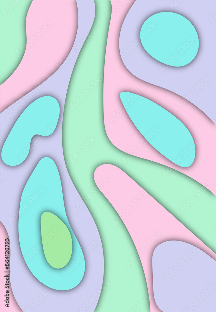 Poster background of cut paper. abstract realistic layout of paper for design with a cardboard texture of w