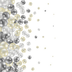 Abstract vector background. Balls as decorative elements.
