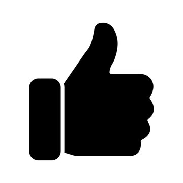 recommend clip art: Like icon. thumbs up sign. vector illustration color editable