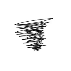doodle tornado illustration