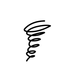 doodle tornado illustration